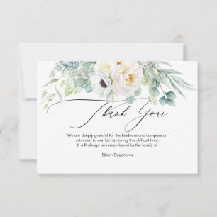 PixDezines Aquarell Anemone Pfingstrosen Trauer  Einladung