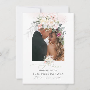 PixDezines Aquarellcreme Blush Rose Rettete D Save The Date
