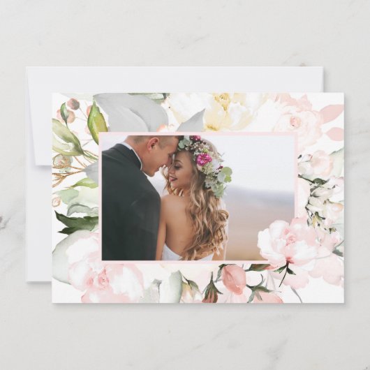 PixDezines Aquarellcreme Blush Rose Save The Date (Rückseite)