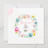 PixDezines AquarelleJahrmarktteil von Naissance Fi Einladung (Vorderseite)