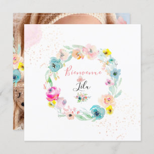 PixDezines AquarelleJahrmarktteil von Naissance Fi Einladung