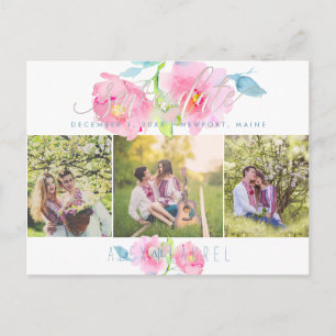 PixDezines Aquarellfarben Blume, Garten Rose Postkarte
