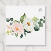 PixDezines Aquarellfarben Blume Rosen blush Geschenkanhänger (Rückseite)