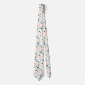 PixDezines Aquarellfarben Rose Blush Blue Krawatte (Vorderseite)