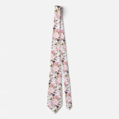 PixDezines Aquarellfarben Rose Dusty Pink Krawatte (Vorderseite)