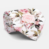 PixDezines Aquarellfarben Rose Dusty Pink Krawatte (Gerollt)