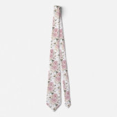 PixDezines Aquarellfarben Rose Dusty Rose Krawatte (Vorderseite)