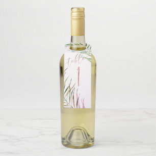 PixDezines Aquarellpalmenfronten, Grünflächen Flaschenanhänger