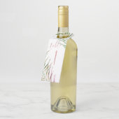 PixDezines Aquarellpalmenfronten, Grünflächen Flaschenanhänger (Angewinkelt)