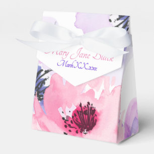 PixDezines Aquarellwasser Rose Lila + Pink Geschenkschachtel