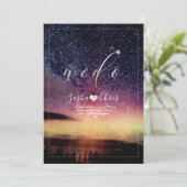 PixDezines Aurora Night Sky Einladung (Stehend Vorderseite)