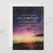 PixDezines Aurora Night Sky Einladung (Rückseite)