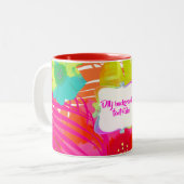 PixDezines balikai/diy Hintergrund Zweifarbige Tasse (Vorderseite Links)