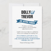 PixDezines Bandbanner/blau Einladung (Vorderseite)