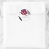 PixDezines Bar Mitzvah, H2 Modernes Abstrakt Runder Aufkleber (Tasche)