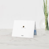 PixDezines Bar Mitzvah thank you/watercolor Dankeskarte (Rückseite)