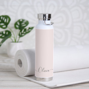 PixDezines Barely Blush Pink DIY Farbe Trinkflasche