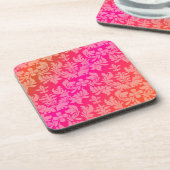PixDezines Baroque Damask/DJ Hintergrundfarbe Untersetzer (Linke Seite)