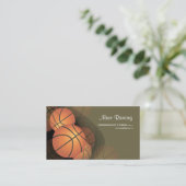 PixDezines Basketball-Trainer/DIY Hintergrundfarbe Visitenkarte (Stehend Vorderseite)