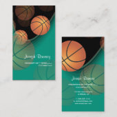 PixDezines Basketball-Trainer/DIY Hintergrundfarbe Visitenkarte (Vorne/Hinten)