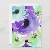 PixDezines ✡ Bat Mitzvah/Floral Einladung (Rückseite)