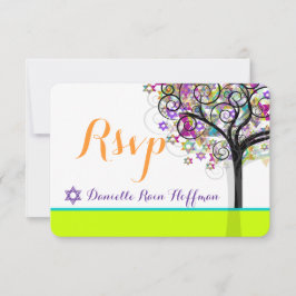 PixDezines Baum des Lebens Bat Mitzvah/diy Hinterg Einladung