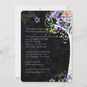 PixDezines Baum des Lebens B'not Mitzvah Einladung (Rückseite)