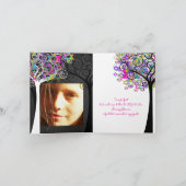 PixDezines Baum des Lebens/danke/Chalkboard Dankeskarte (Innenseite)