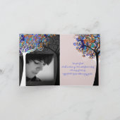 PixDezines Baum des Lebens/danke/Chalkboard Dankeskarte (Innenseite)