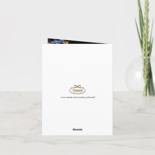 PixDezines-Baum des Lebens/Danke/DIYbackground Dankeskarte (Rückseite)