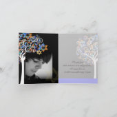 PixDezines-Baum des Lebens/Danke/DIYbackground Dankeskarte (Innenseite)