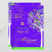 PixDezines-Baum des Lebens/der Farbe des Todes Einladung (Vorne/Hinten)