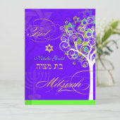 PixDezines-Baum des Lebens/der Farbe des Todes Einladung (Stehend Vorderseite)