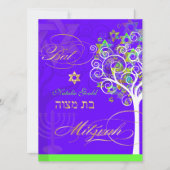 PixDezines-Baum des Lebens/der Farbe des Todes Einladung (Vorderseite)