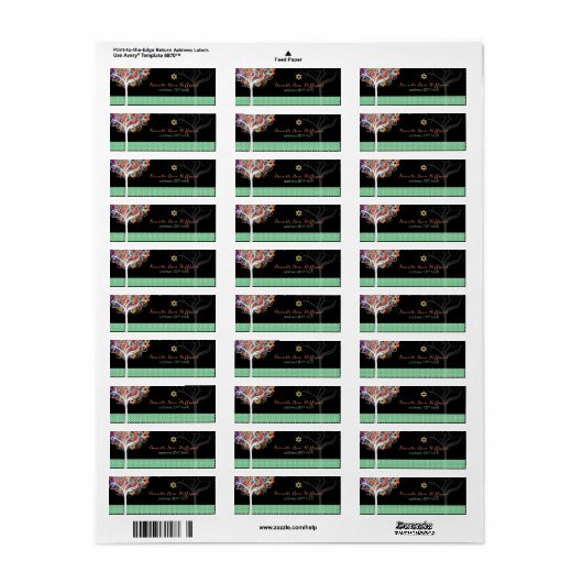 PixDezines-Baum des Lebens/Mitzvah (Vorne)