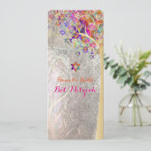 PixDezines Baum des Lebens mitzvah/DIY Einladung (Stehend Vorderseite)