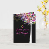 PixDezines-Baum des Lebens/Mitzvah/DIYbackground Karte (Gelbe Blume)