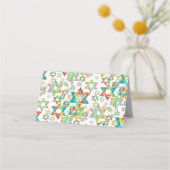 PixDezines-Baum von LIfe+Green+Orange Platzkarte (Rückseite)