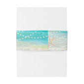 PixDezines Beach/Chadelier/Starfish Einladungsbanderole (Rückseitenbeispiel)