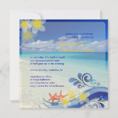 PixDezines Beach Hochzeit/dynamisches Design Einladung (Rückseite)