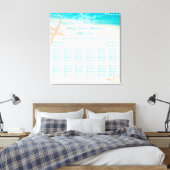 PixDezines Beach/Hochzeitssitzplan Leinwanddruck (Insitu (Schlafzimmer))