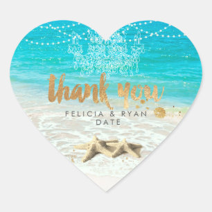 PixDezines Beach/lightstrings+Kronleuchter Vielen  Herz-Aufkleber