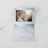 PixDezines Beach Shoreline Wedding Vielen Dank Dankeskarte (Innenseite)