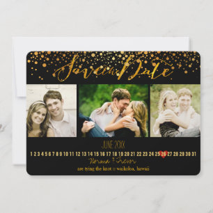 PixDezines begeisterte DIY-Farb-/Foto-Save-the-Dat Save The Date