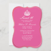 PixDezines behalte Ruhe/Süß 16 Einladung (Rückseite)