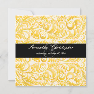 PixDezines Bellissimo Vintage Damast Einladung