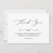 PixDezines Bereavement Danke, nach der Beerdigung Einladung (Vorderseite)