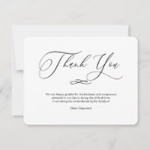 PixDezines Bereavement Danke, nach der Beerdigung Einladung (Vorderseite)