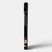 PixDezines Black Marble Imitate Rose Gold Veins Fa Case-Mate iPhone Hülle (Rückseite / Links)