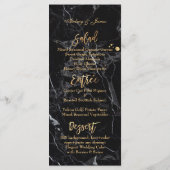 PixDezines Black Marble/Shine Menu/Imitats Gold Menükarte (Rückseite)